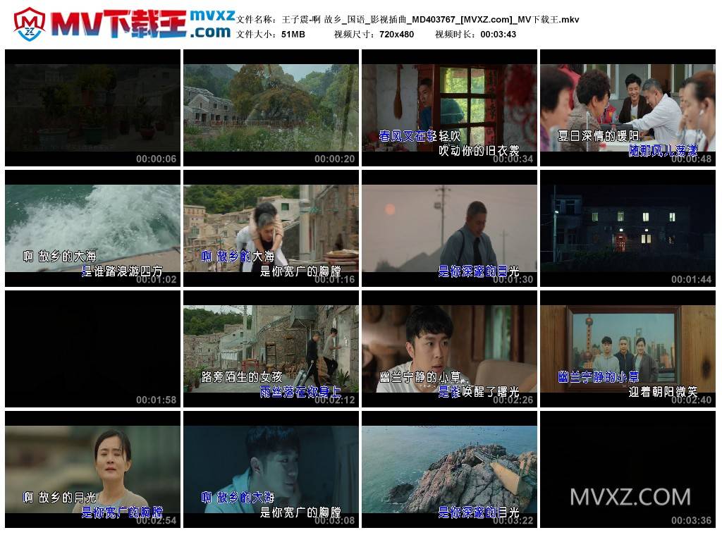 王子震-啊 故乡_国语_影视插曲_MD403767